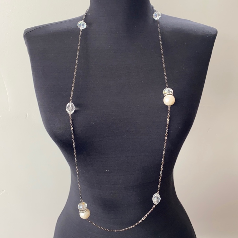 Pearl and Crystal Necklace